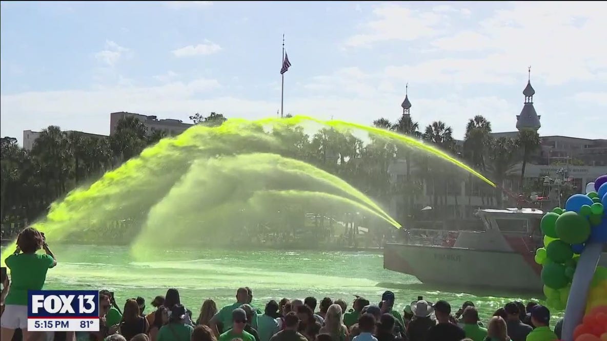 Hillsborough River to turn green ahead of Tampa’s St. Patrick’s Day celebration